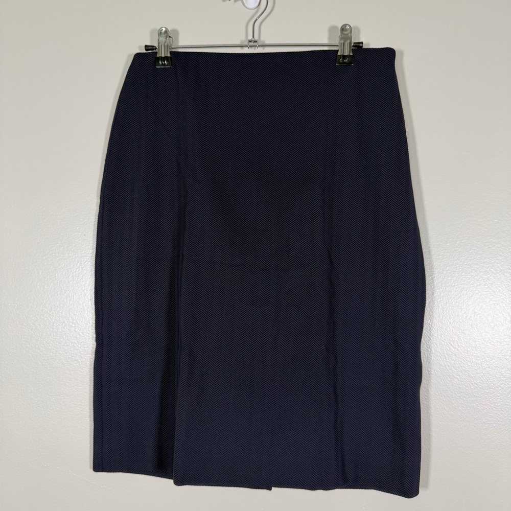*NEW Hugo Boss Herringbone Pencil Skirt Navy Size 4